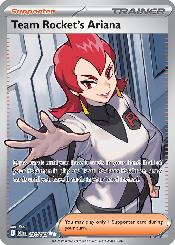 Team Rocket's Ariana – Destined Rivals 224/182 Pokémon card