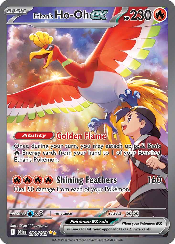 Ethan's Ho-Oh ex – Destined Rivals 230/182 Pokémon card