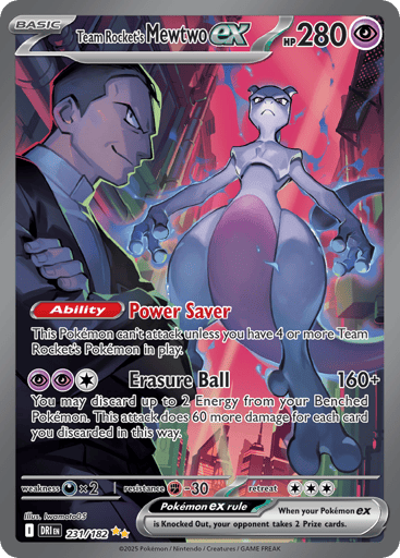 Team Rocket's Mewtwo ex - Destined Rivals 231