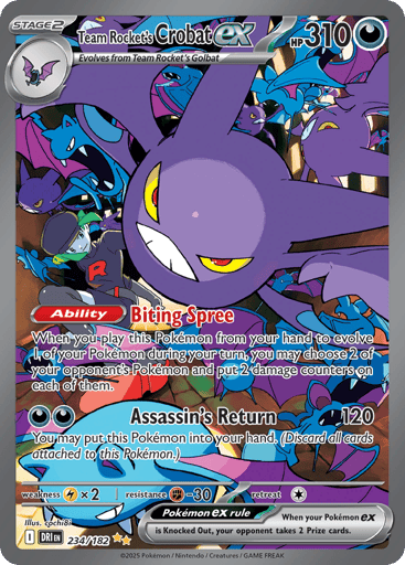 Team Rocket's Crobat ex - Destined Rivals 234