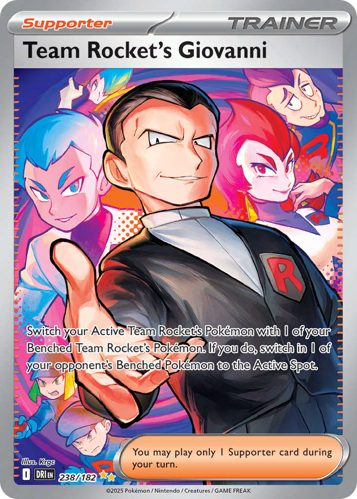 Team Rocket's Giovanni – Destined Rivals 238/182 Pokémon card