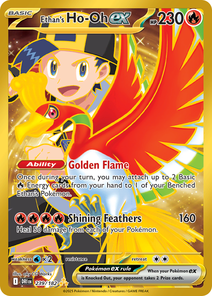Ethan's Ho-Oh ex – Destined Rivals 239/182 Pokémon card