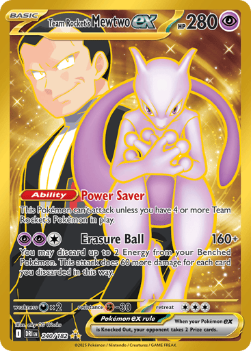 Team Rocket's Mewtwo ex - Destined Rivals 240