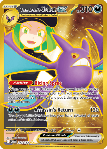 Team Rocket's Crobat ex - Destined Rivals 242