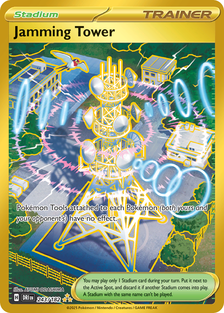 Jamming Tower – Destined Rivals 243/182 Pokémon card