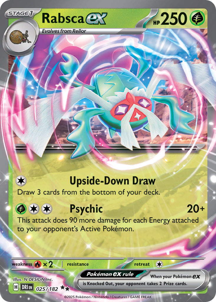 Rabsca ex – Destined Rivals 025/182 Pokémon card