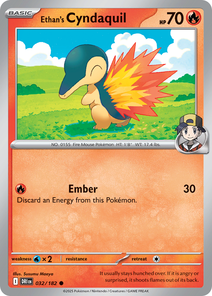 Ethan's Cyndaquil – Destined Rivals 032/182 Pokémon card