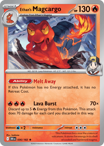 Ethan's Magcargo - Destined Rivals 36