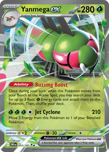 Yanmega ex - Destined Rivals 3