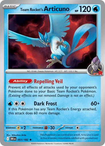 Team Rocket's Articuno - Destined Rivals 51