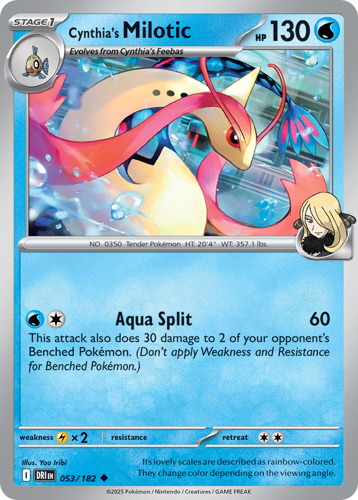 Cynthia's Milotic – Destined Rivals 053/182 Pokémon card