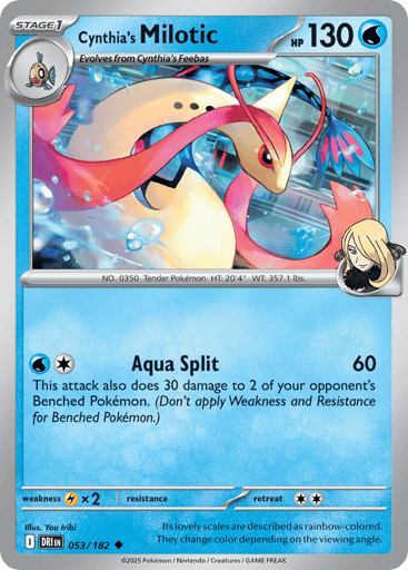 Cynthia's Milotic - Destined Rivals 53
