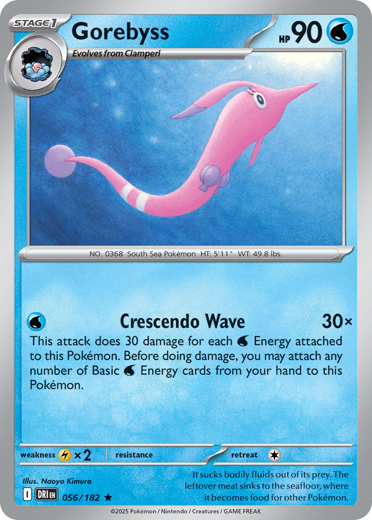 Gorebyss – Destined Rivals 056/182 Pokémon card