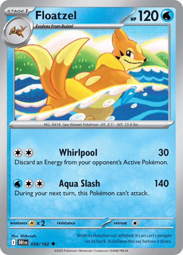 Floatzel - Destined Rivals 58