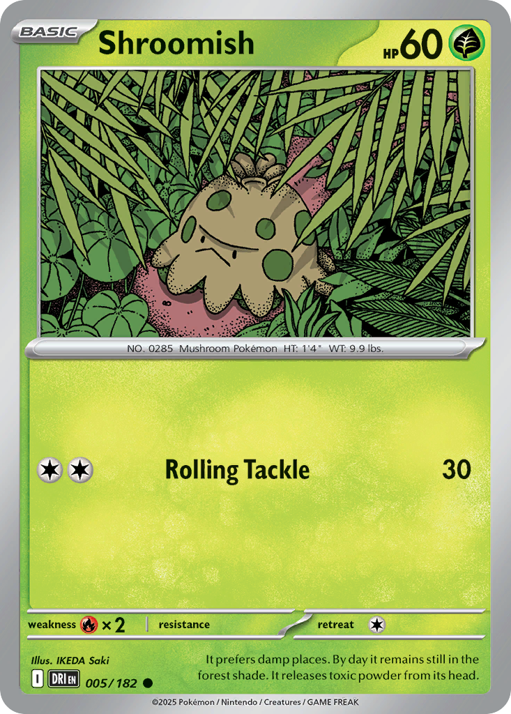 Shroomish – Destined Rivals 005/182 Pokémon card