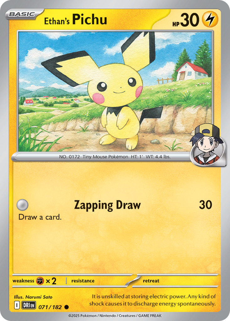 Ethan's Pichu – Destined Rivals 071/182 Pokémon card
