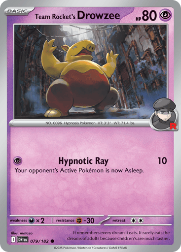 Team Rocket's Drowzee - Destined Rivals 79