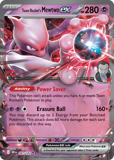Team Rocket's Mewtwo ex - Destined Rivals 81