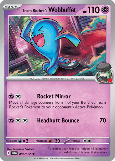 Team Rocket's Wobbuffet - Destined Rivals 82