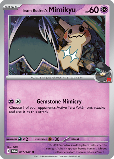 Team Rocket's Mimikyu - Destined Rivals 87