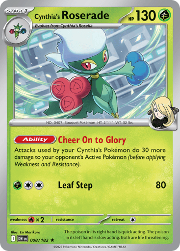 Cynthia's Roserade - Destined Rivals 8