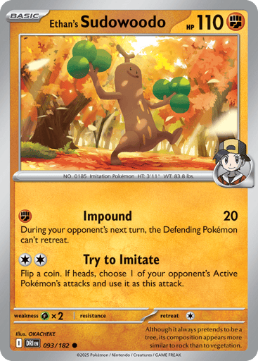 Ethan's Sudowoodo - Destined Rivals 93