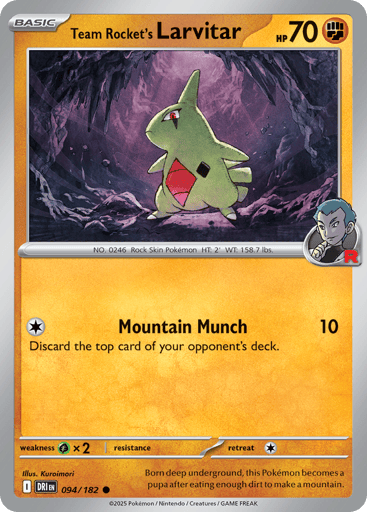 Team Rocket's Larvitar - Destined Rivals 94