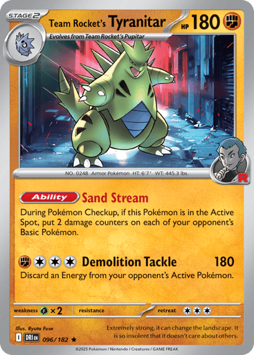 Team Rocket's Tyranitar - Destined Rivals 96