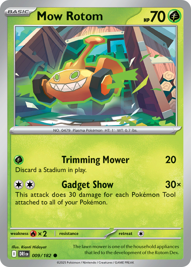 Mow Rotom – Destined Rivals 009/182 Pokémon card