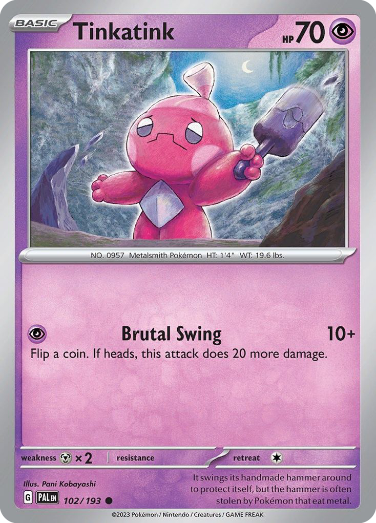 Tinkatink – Paldea Evolved 102/193 Pokémon card