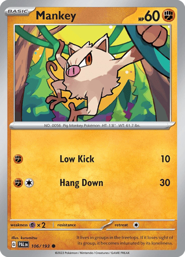 Mankey - Paldea Evolved 106