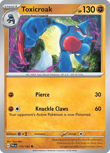 Toxicroak - Paldea Evolved 115