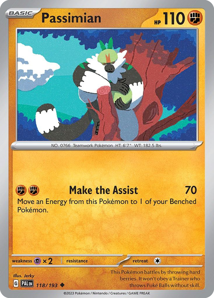 Passimian – Paldea Evolved 118/193 Pokémon card
