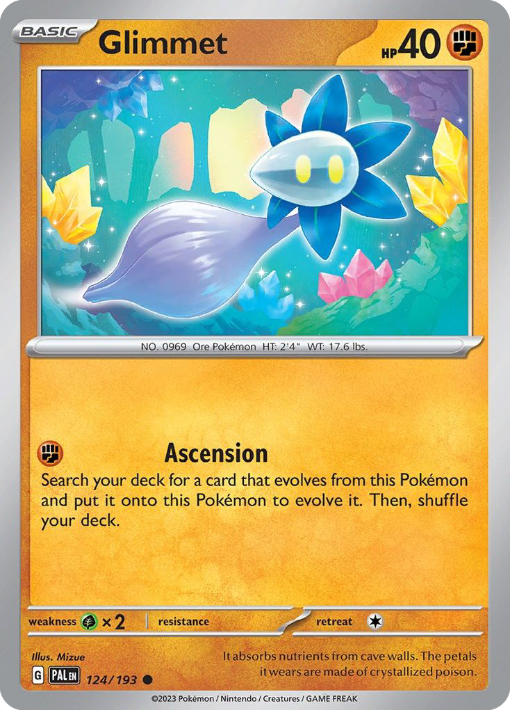 Glimmet – Paldea Evolved 124/193 Pokémon card