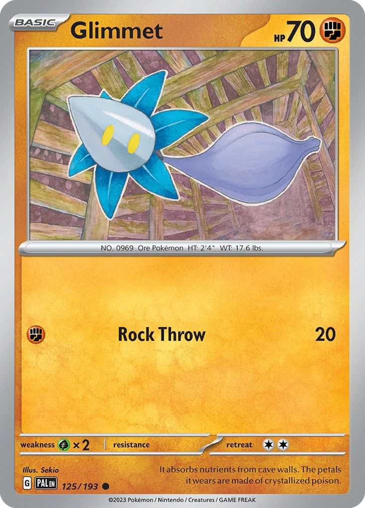 Glimmet – Paldea Evolved 125/193 Pokémon card