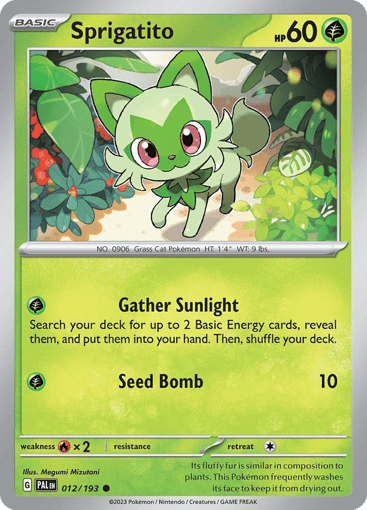 Sprigatito - Paldea Evolved 12