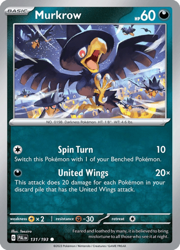 Murkrow - Paldea Evolved 131