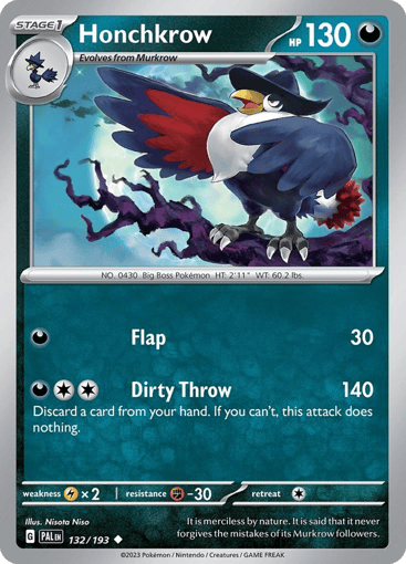 Honchkrow - Paldea Evolved 132