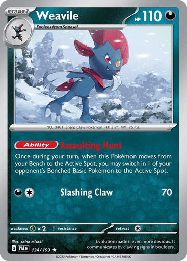 Weavile - Paldea Evolved 134