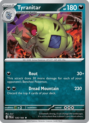 Tyranitar - Paldea Evolved 135