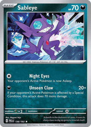 Sableye - Paldea Evolved 136