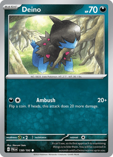 Deino - Paldea Evolved 138