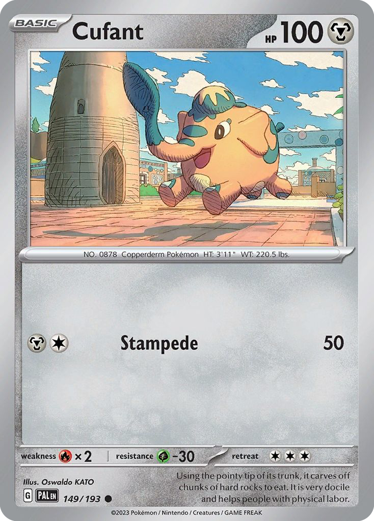 Cufant – Paldea Evolved 149/193 Pokémon card