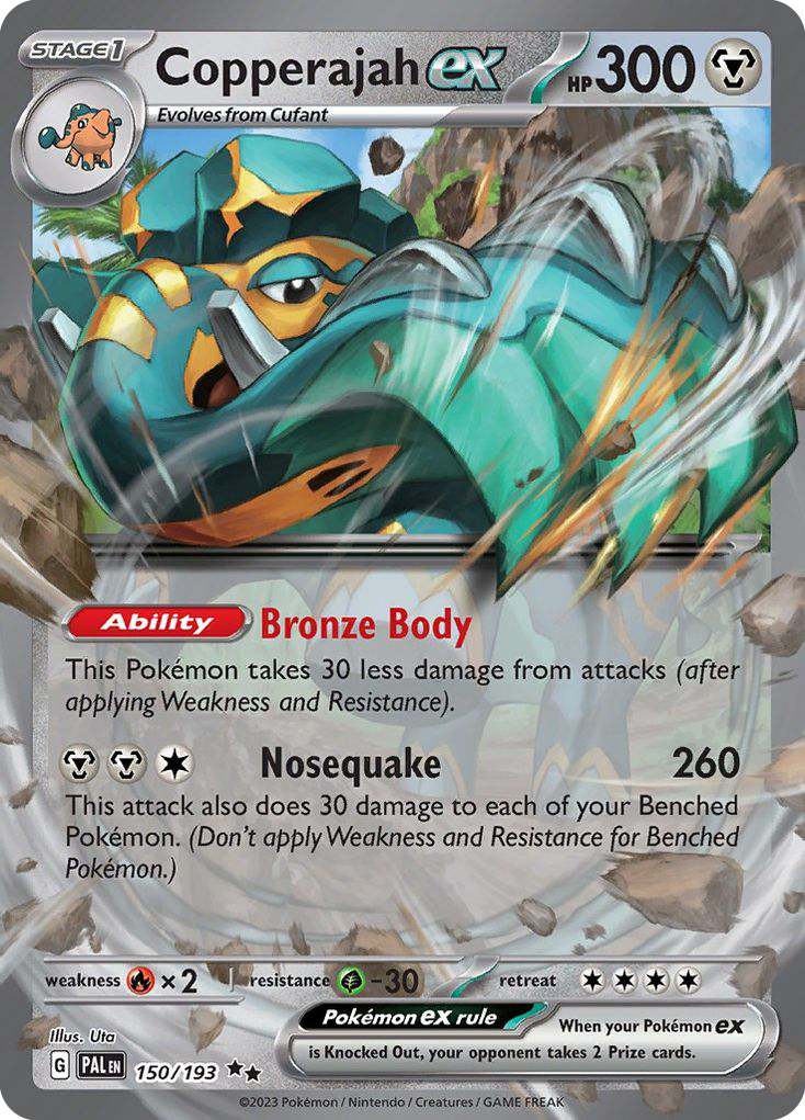 Copperajah ex – Paldea Evolved 150/193 Pokémon card