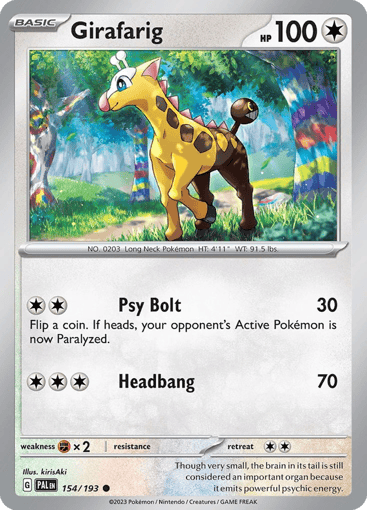 Girafarig - Paldea Evolved 154