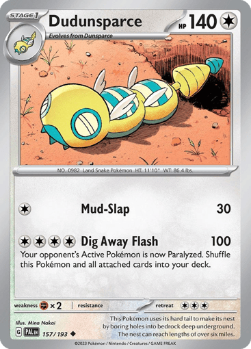 Dudunsparce - Paldea Evolved 157