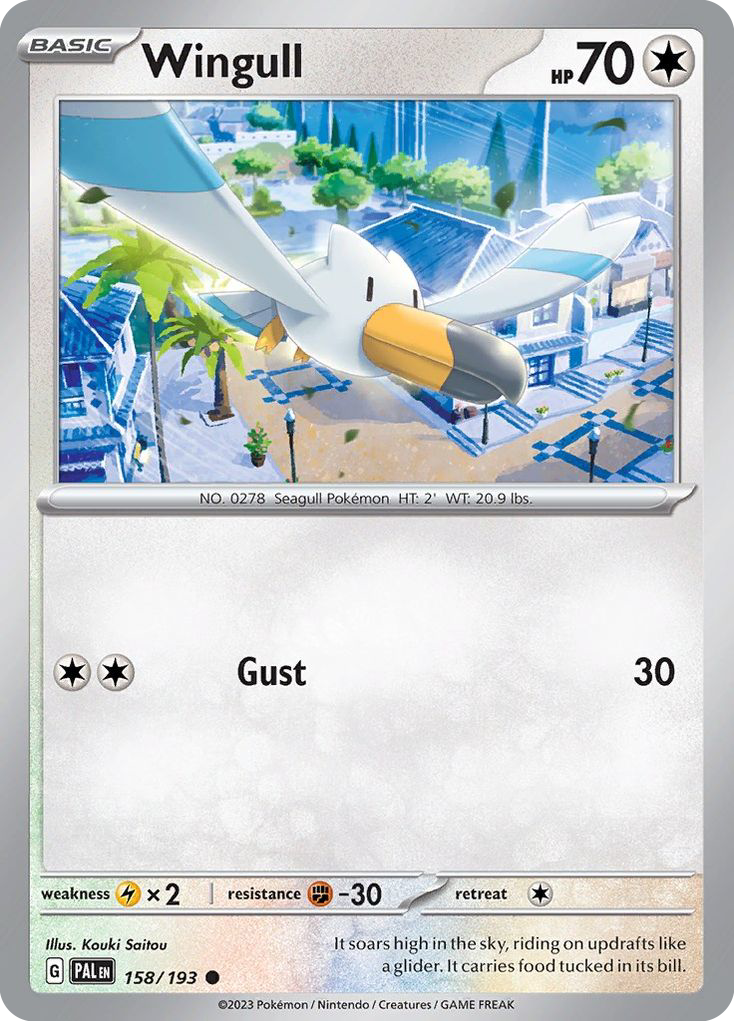 Wingull – Paldea Evolved 158/193 Pokémon card