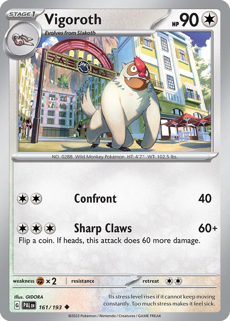 Vigoroth – Paldea Evolved 161/193 Pokémon card
