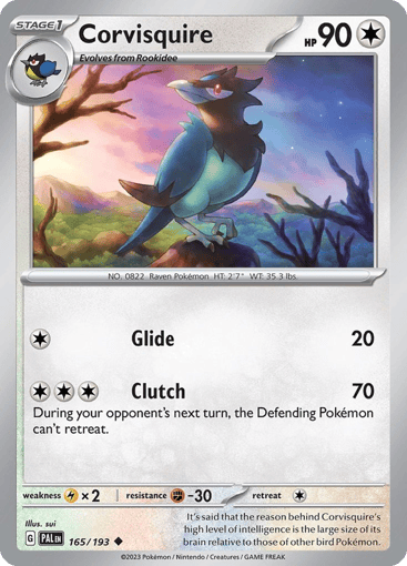 Corvisquire - Paldea Evolved 165