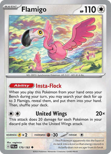 Flamigo - Paldea Evolved 170